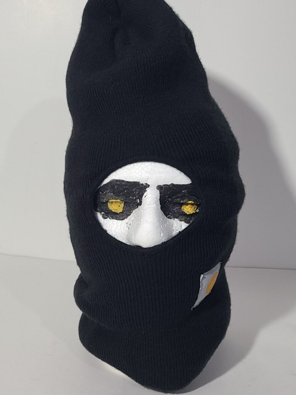 Vintage Carhartt Black Knit Balaclava Face Mask Thinsulate Adult Made in USA